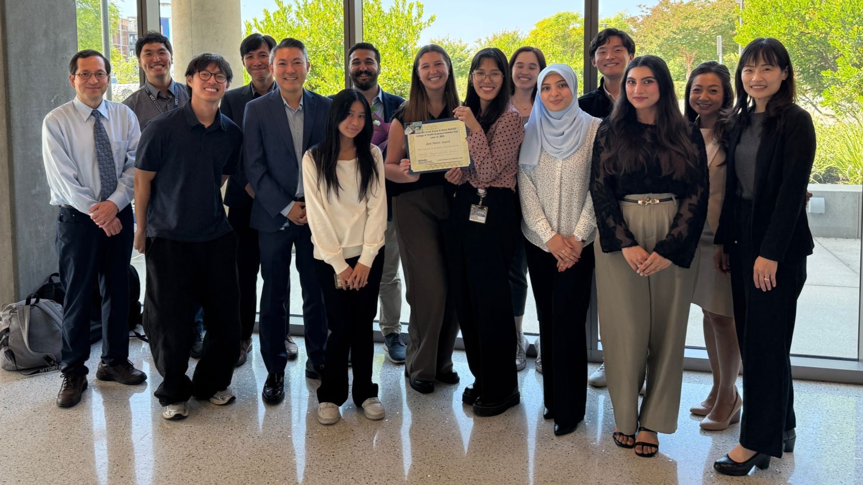 Alexandre Chan Congratulated UCI Scholars for Showcasing Their Research at 2025 College of Health Sciences Scholar's Day