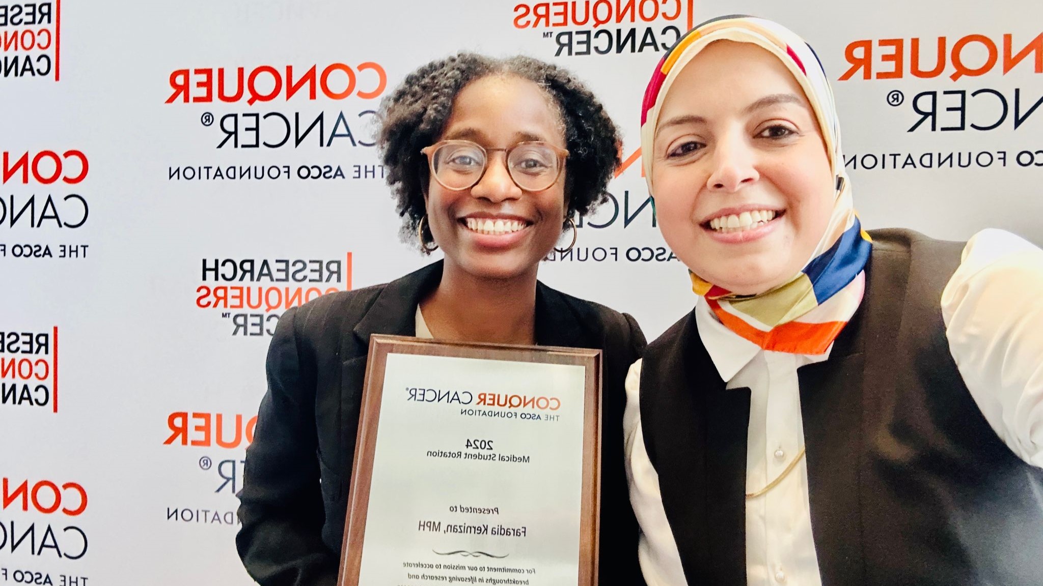 Reham Abdel-Wahab: Proud Mentor Moment - Faradia Kernizan is the Recipient of the 2024 ASCO MSR Award