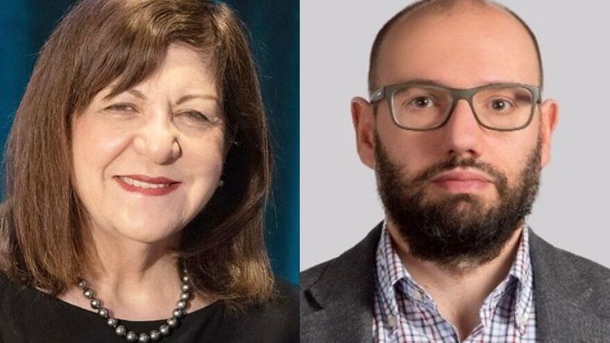 Margaret Foti and Francesco Bertoni