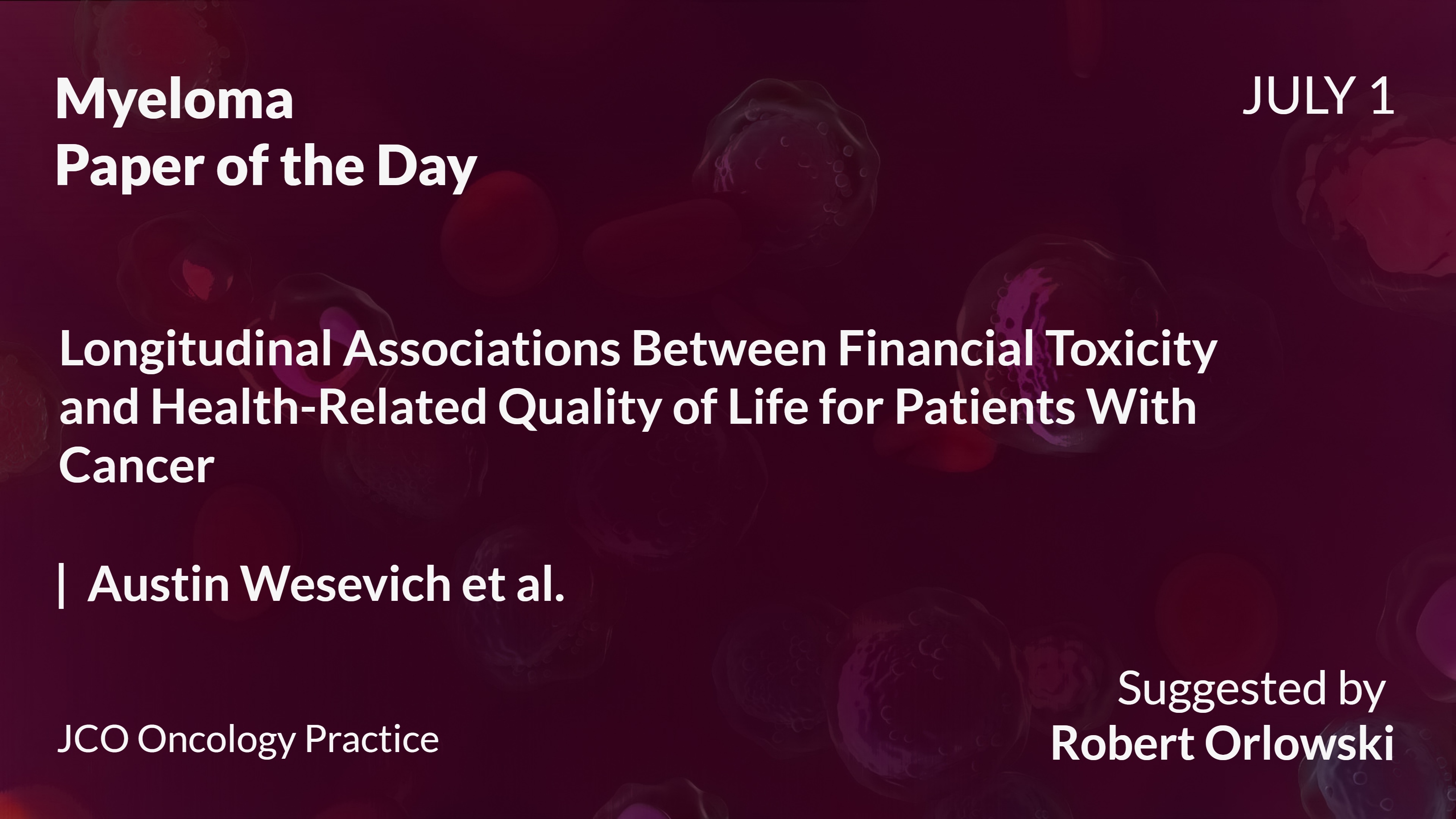 Myeloma Paper of the Day