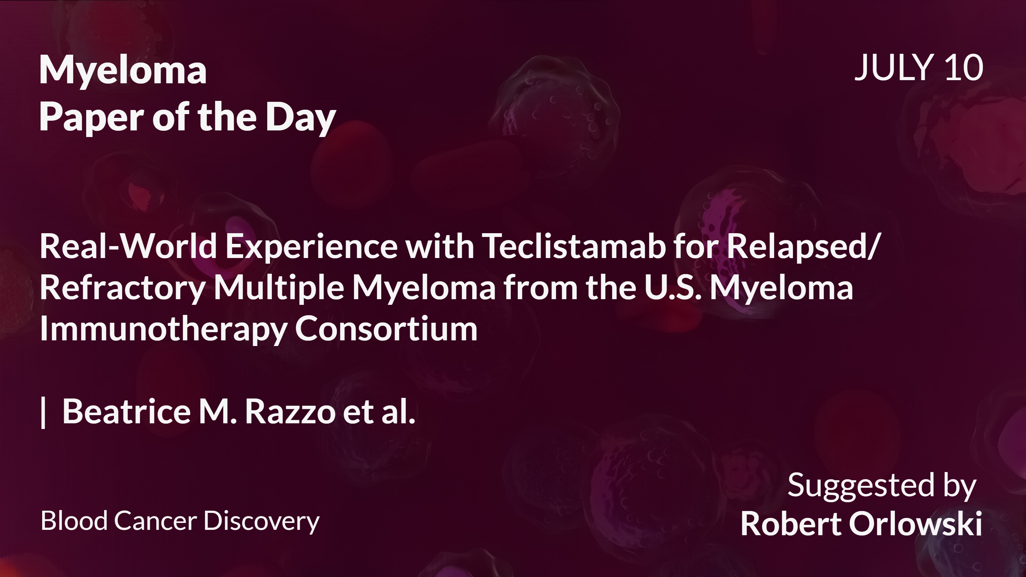 Myeloma Paper of the Day
