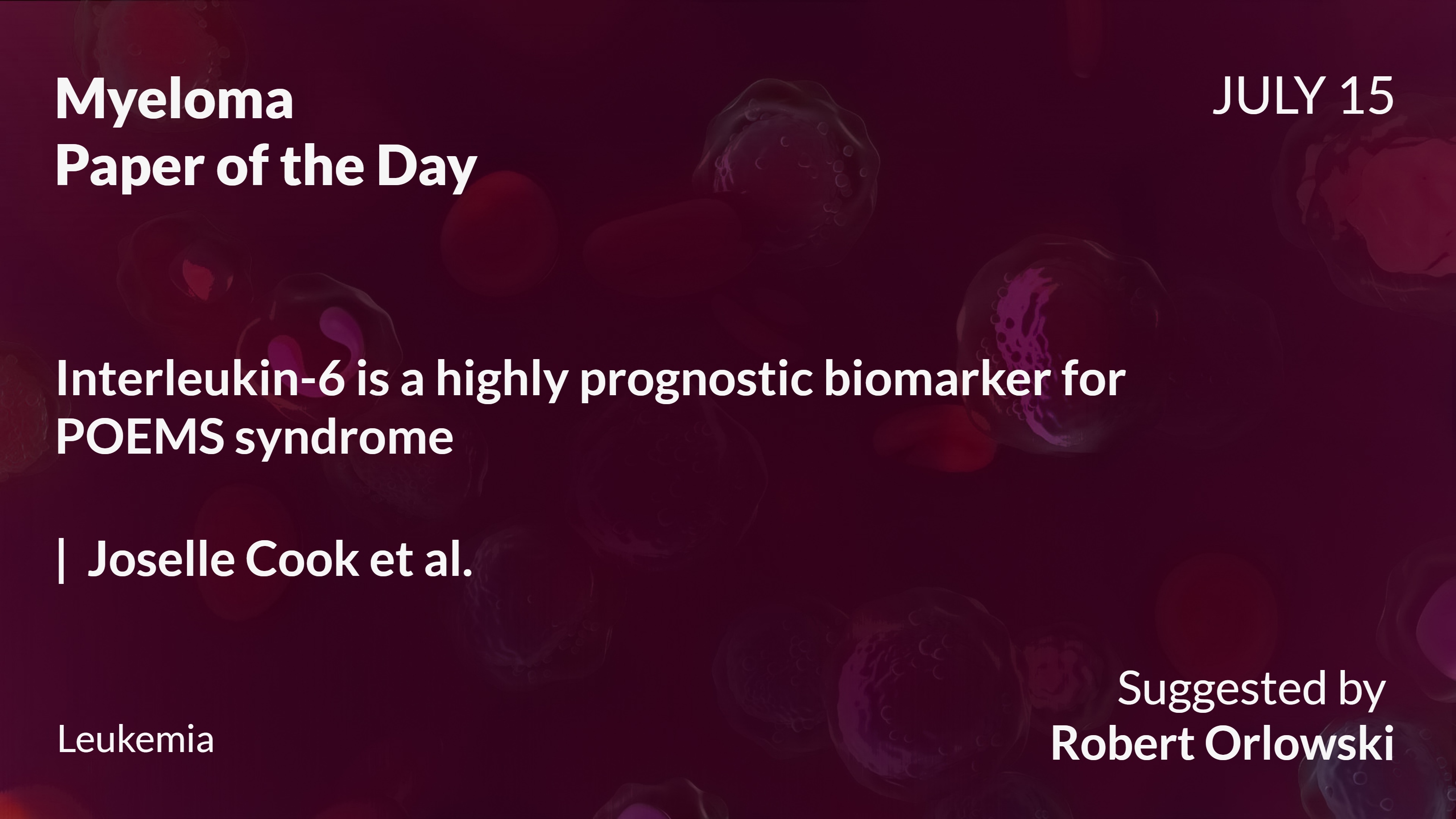 Myeloma Paper of the Day