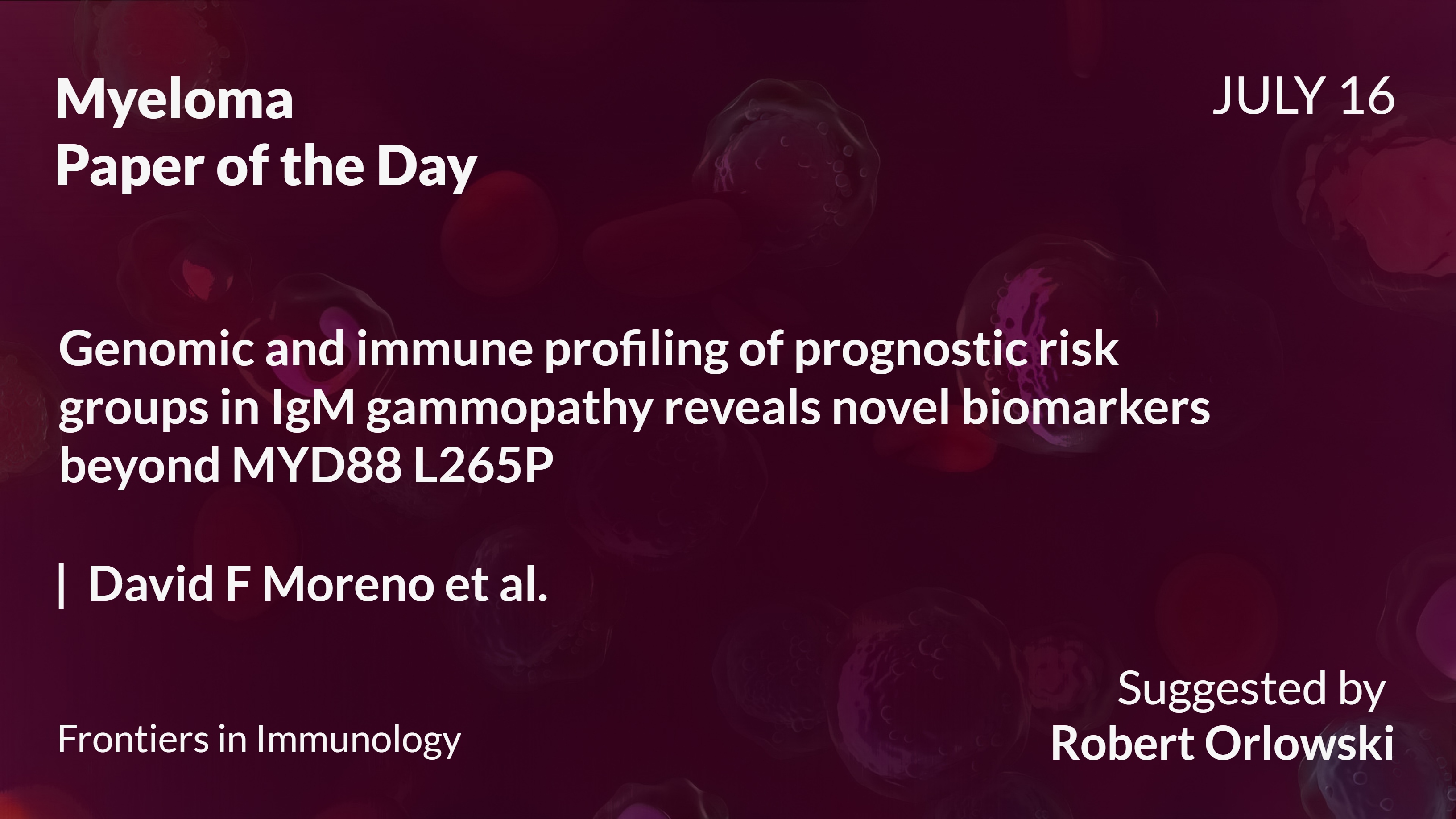 Myeloma Paper of the Day