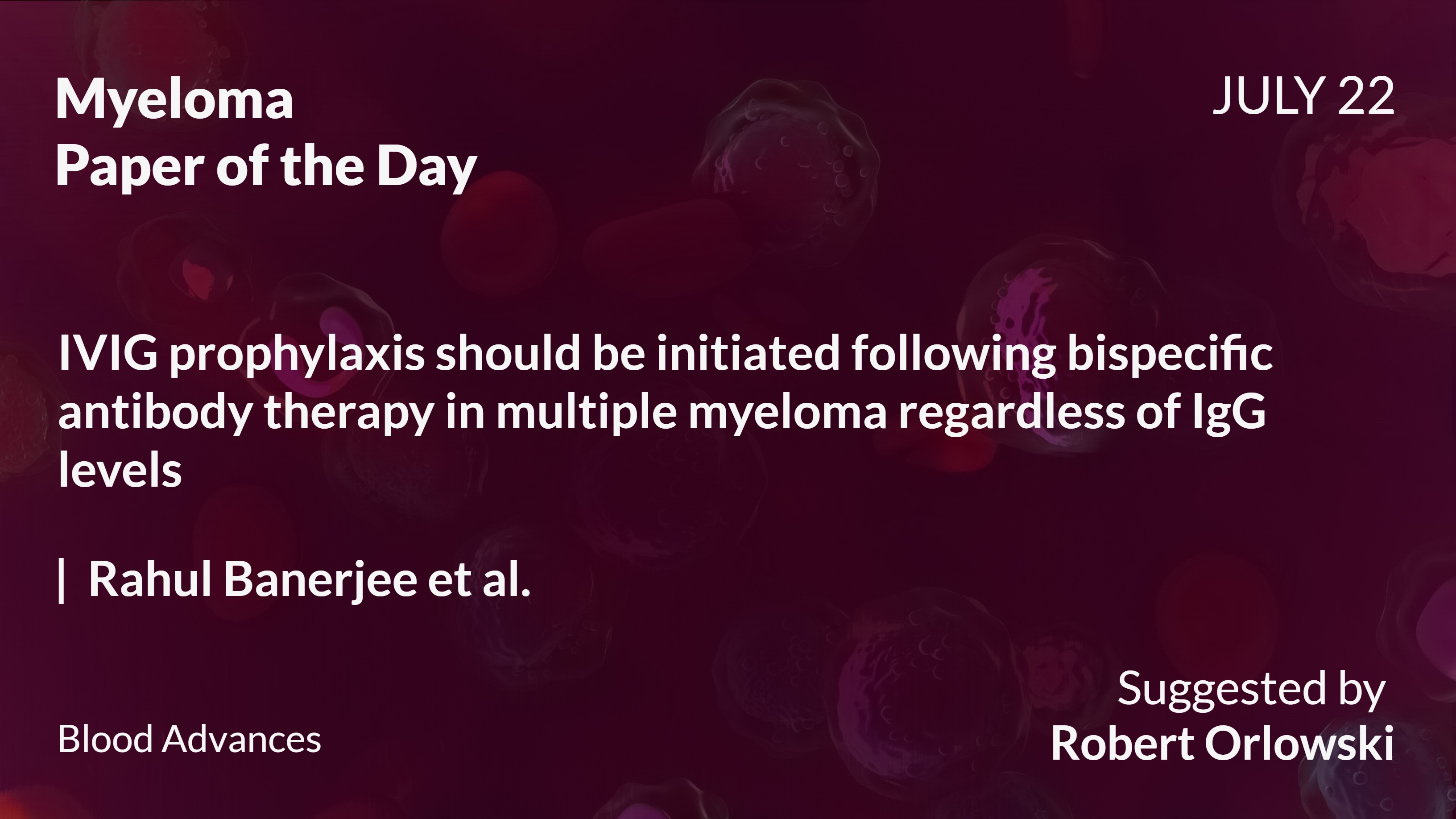 Myeloma Paper of the Day