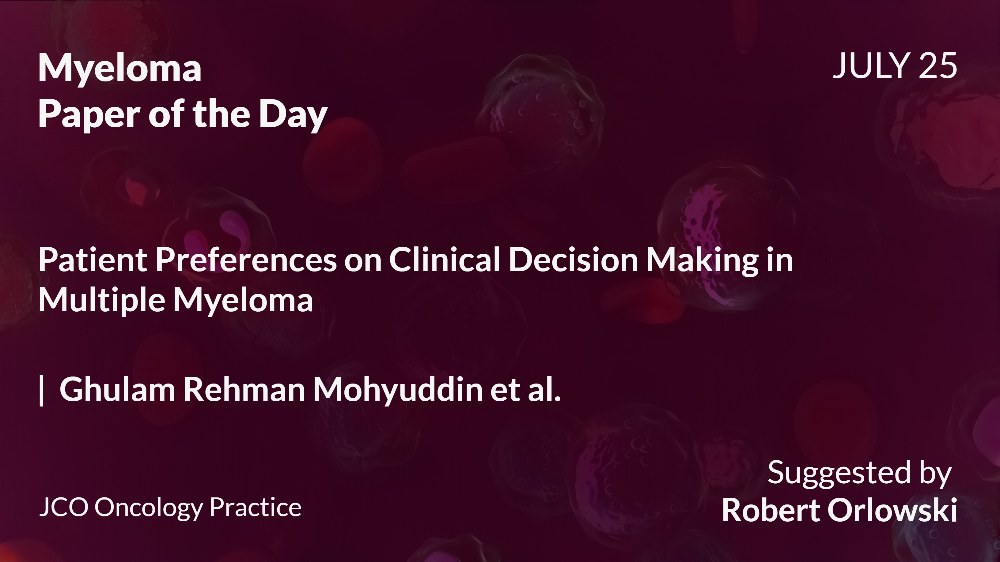 Myeloma Paper of the Day