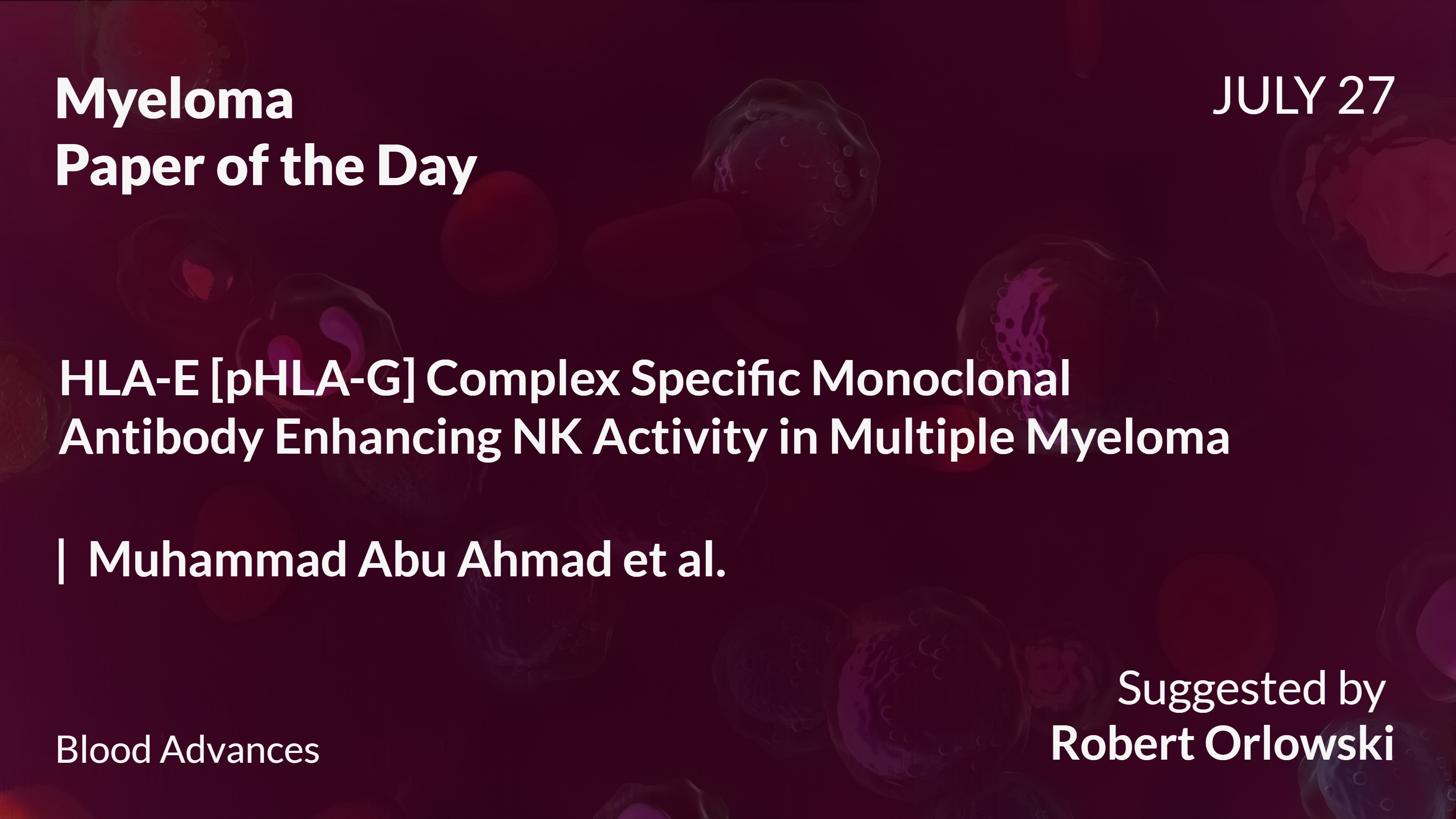 Myeloma Paper of the Day