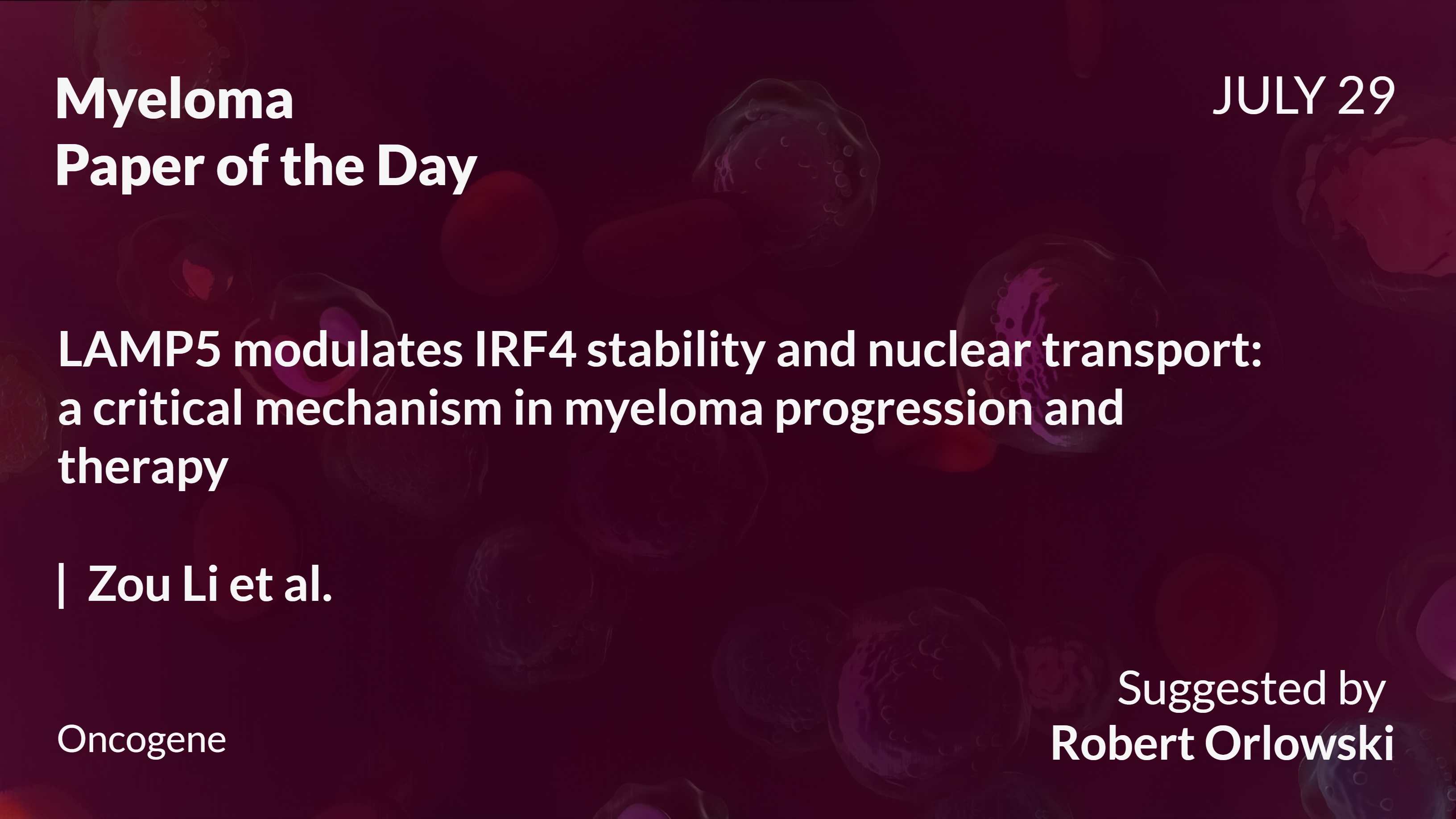 Myeloma Paper of the Day