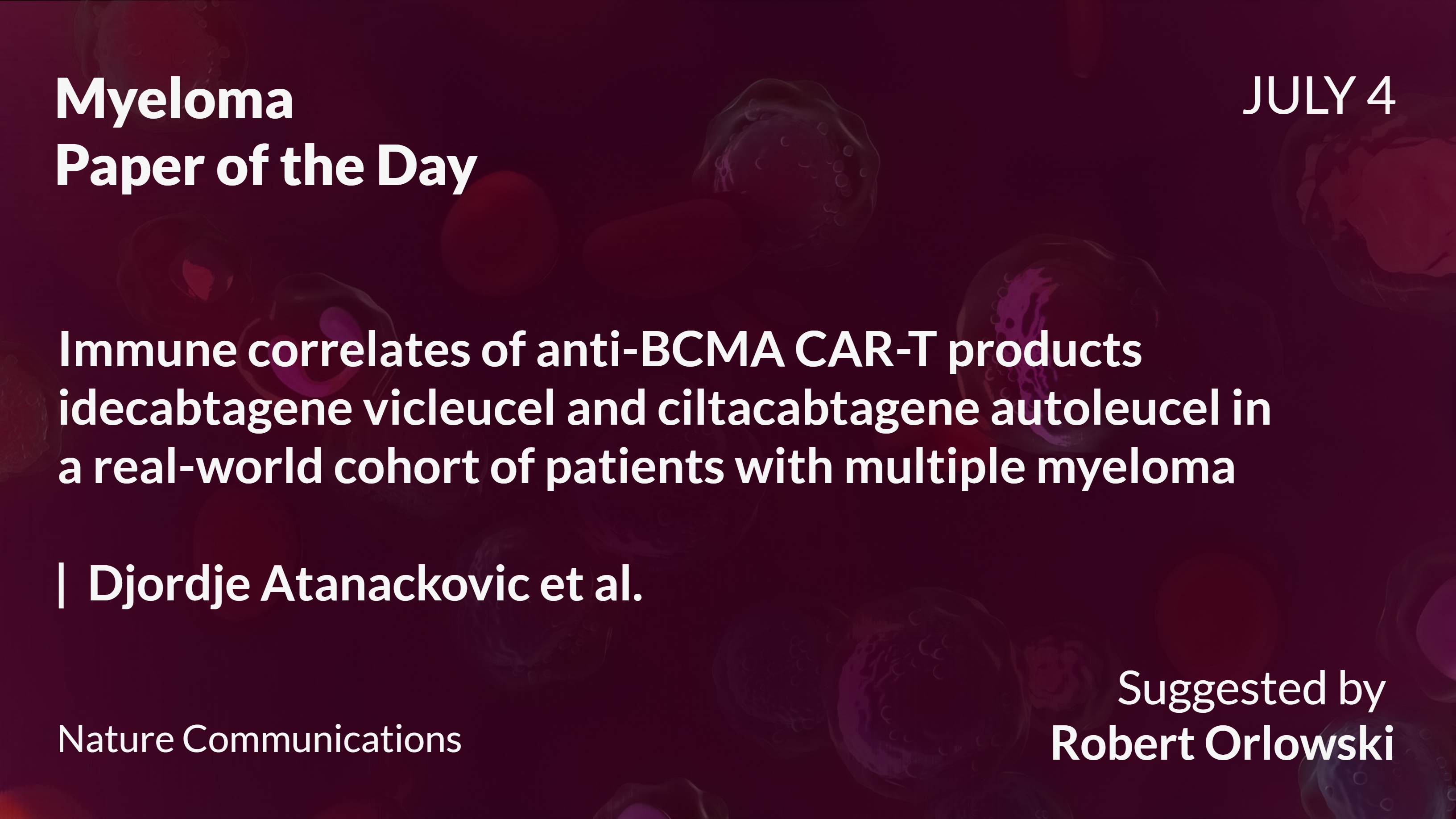 Myeloma Paper of the Day