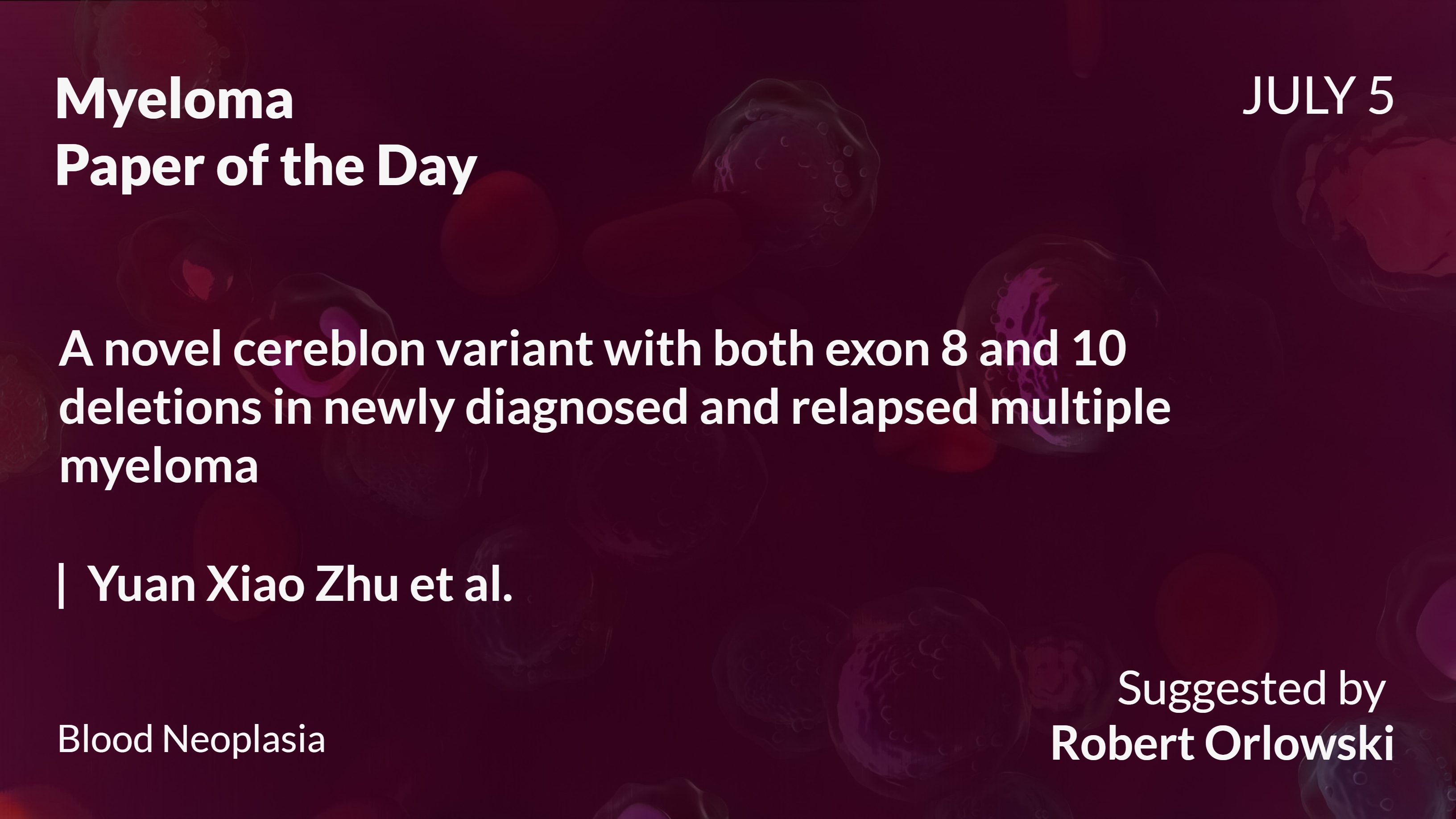 Myeloma Paper of the Day