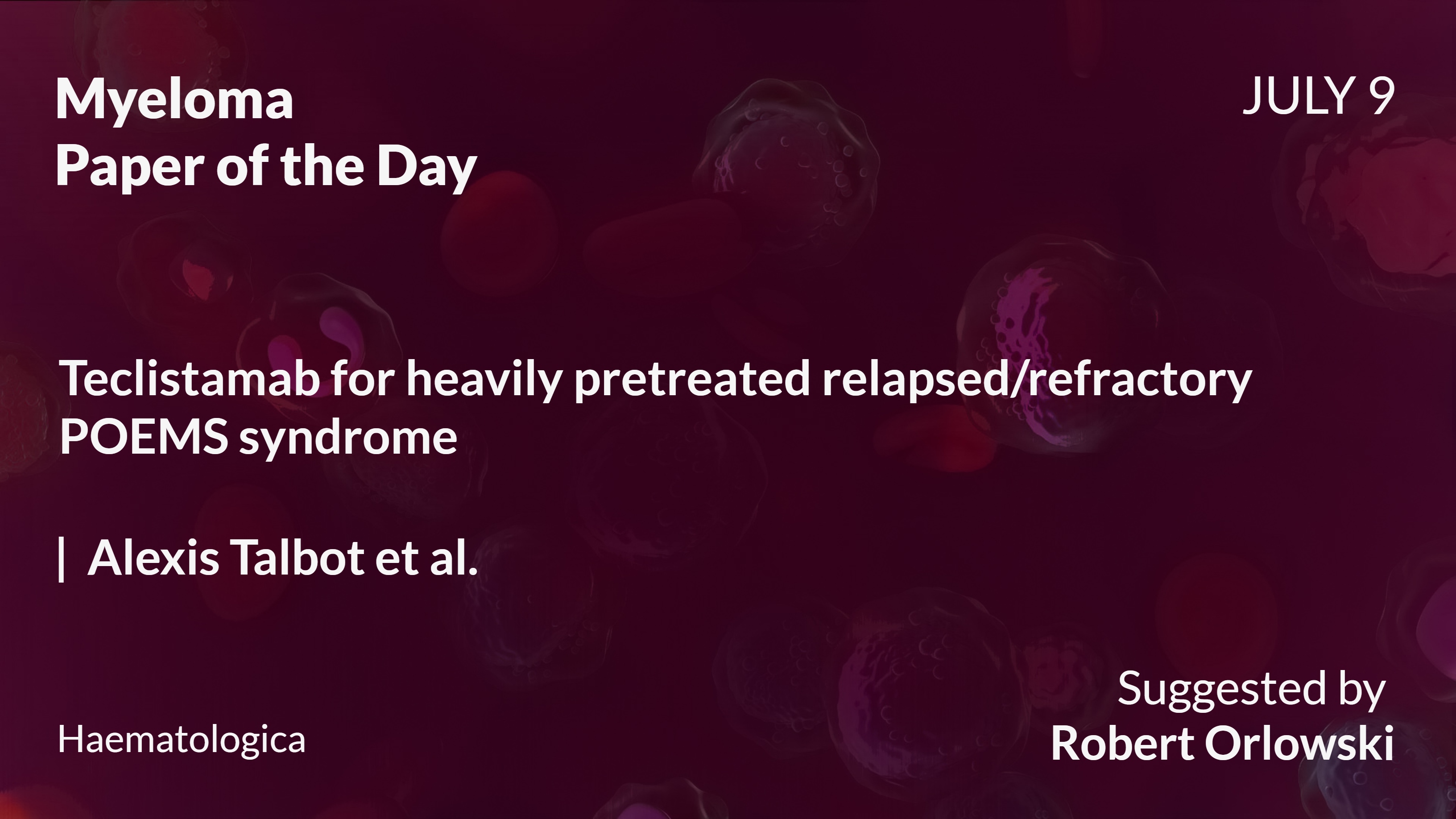 Myeloma Paper of the Day