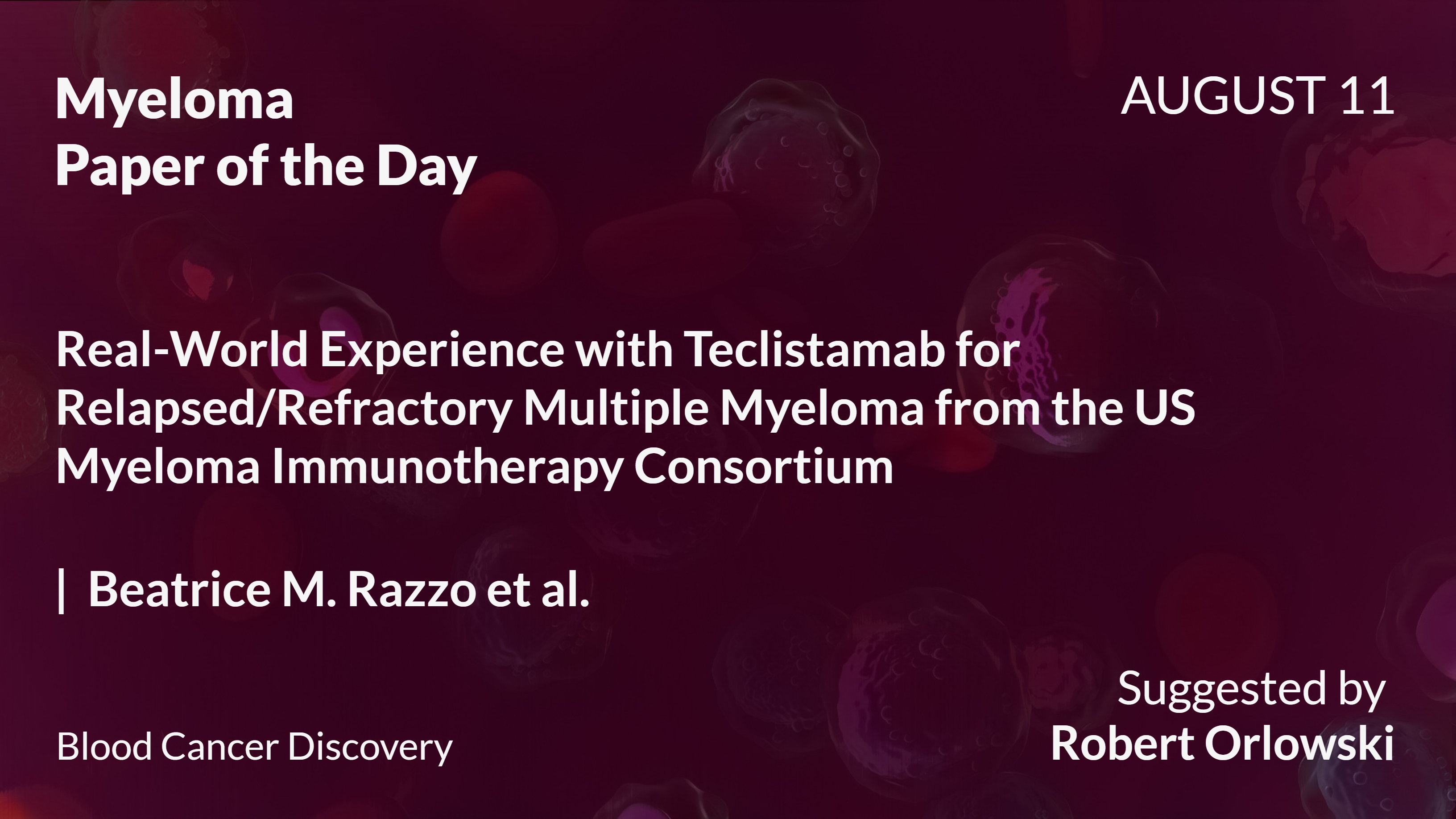 Myeloma Paper of the Day