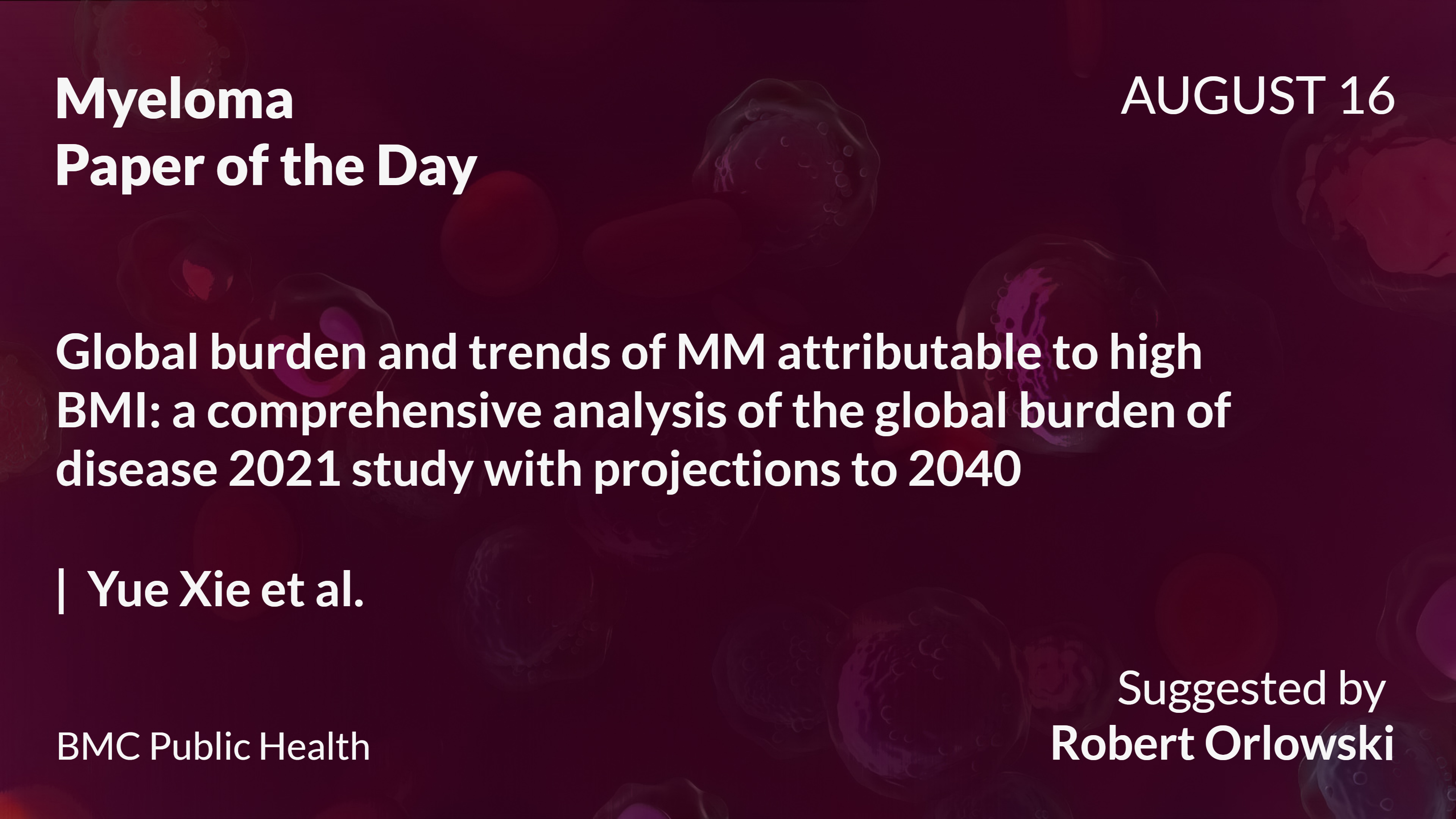 Myeloma Paper of the Day
