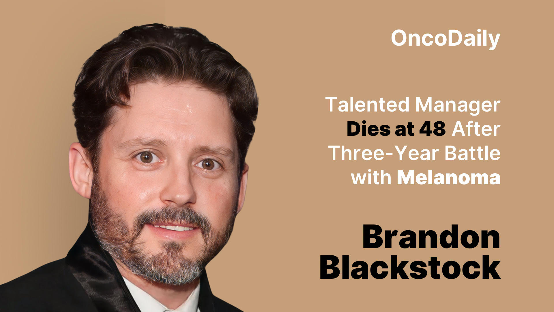 Brandon Blackstock melanoma